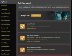 Security Key Setup #2